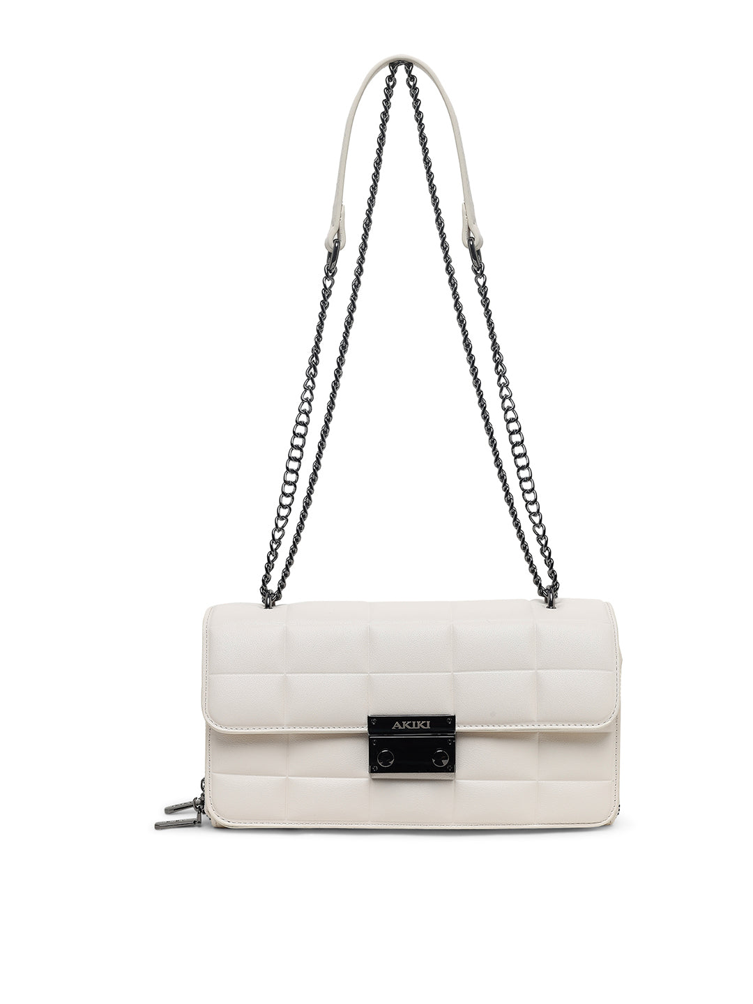 Chelsea Flap Medium Sling Bag White