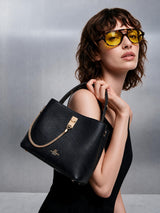 Oxford Small Black Bucket Bag