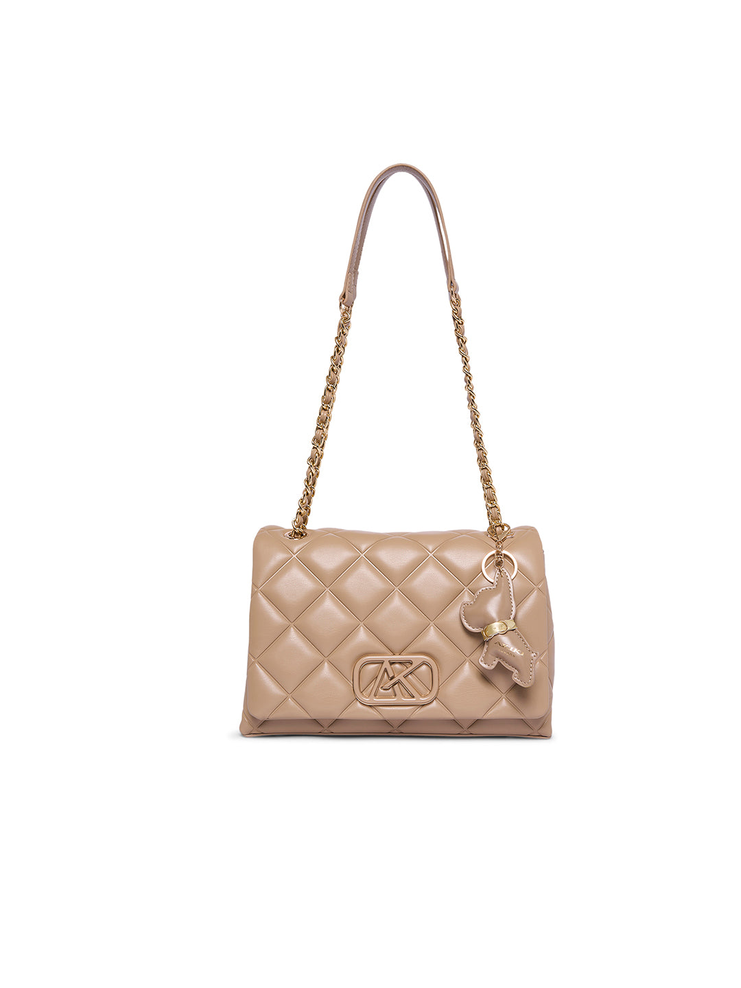 Danson 26 Small Flap Sling Bag Beige