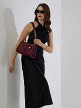 Danson 26 Small Flap Sling Bag Wine