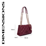 Danson 26 Small Flap Sling Bag Wine