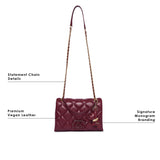 Danson 26 Small Flap Sling Bag Wine
