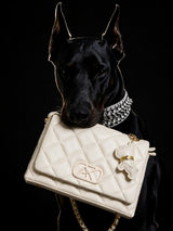 Danson 26 Small Flap Sling Bag Off White