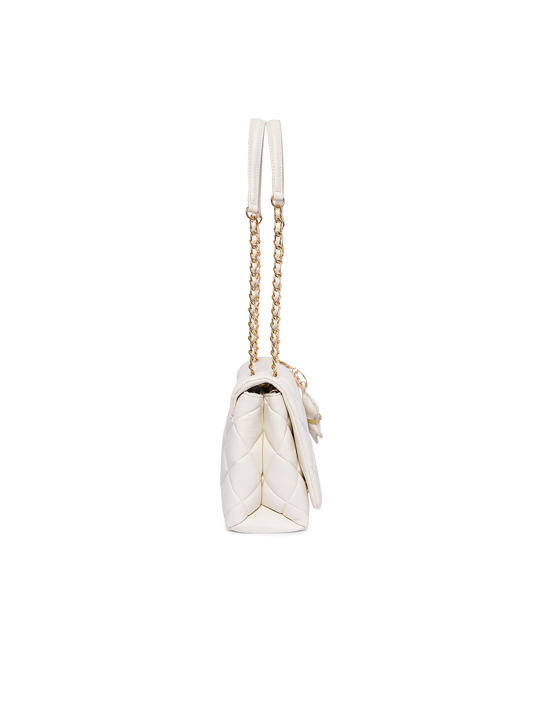 Danson 26 Small Flap Sling Bag Off White
