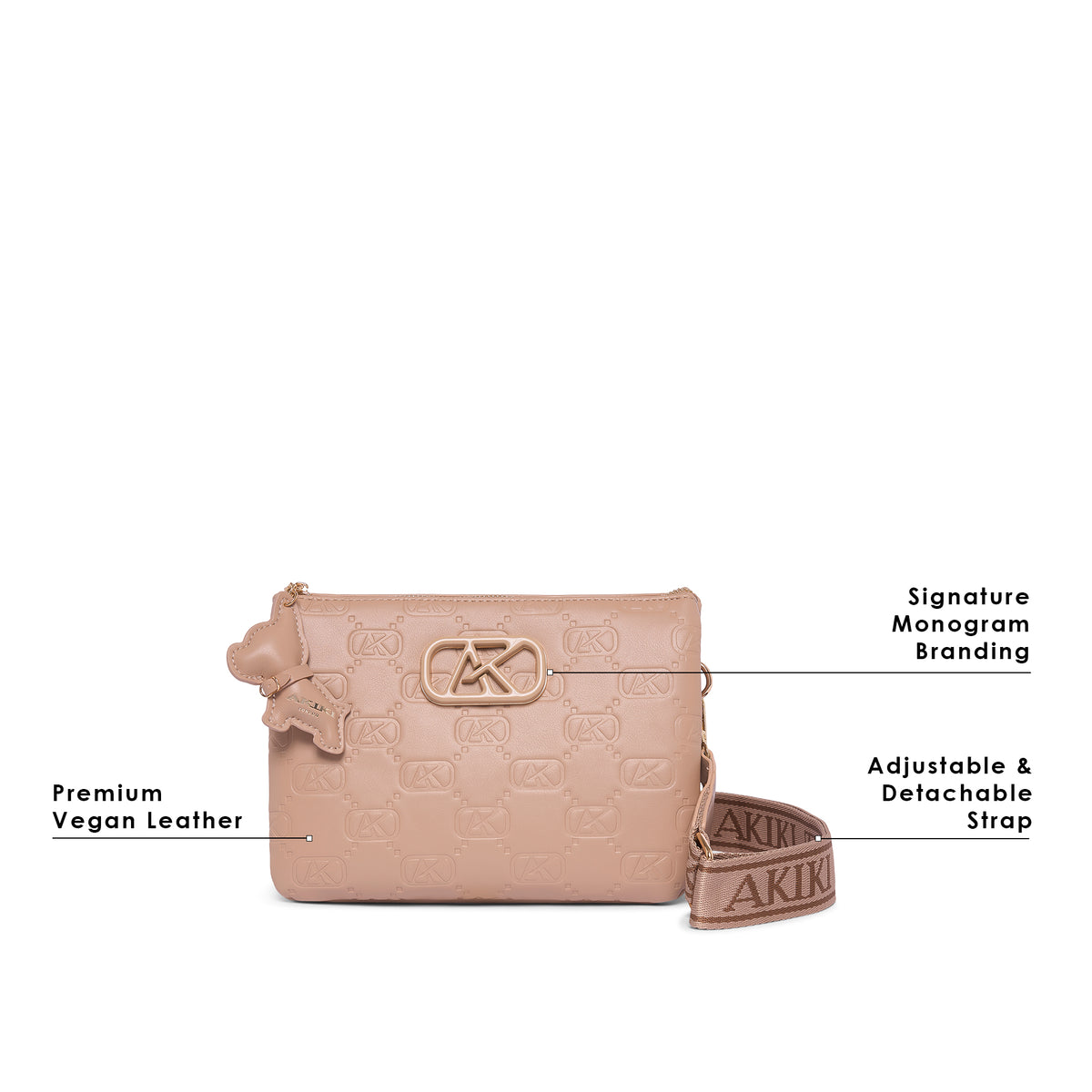 Purely 25 Medium Sling Bag Beige