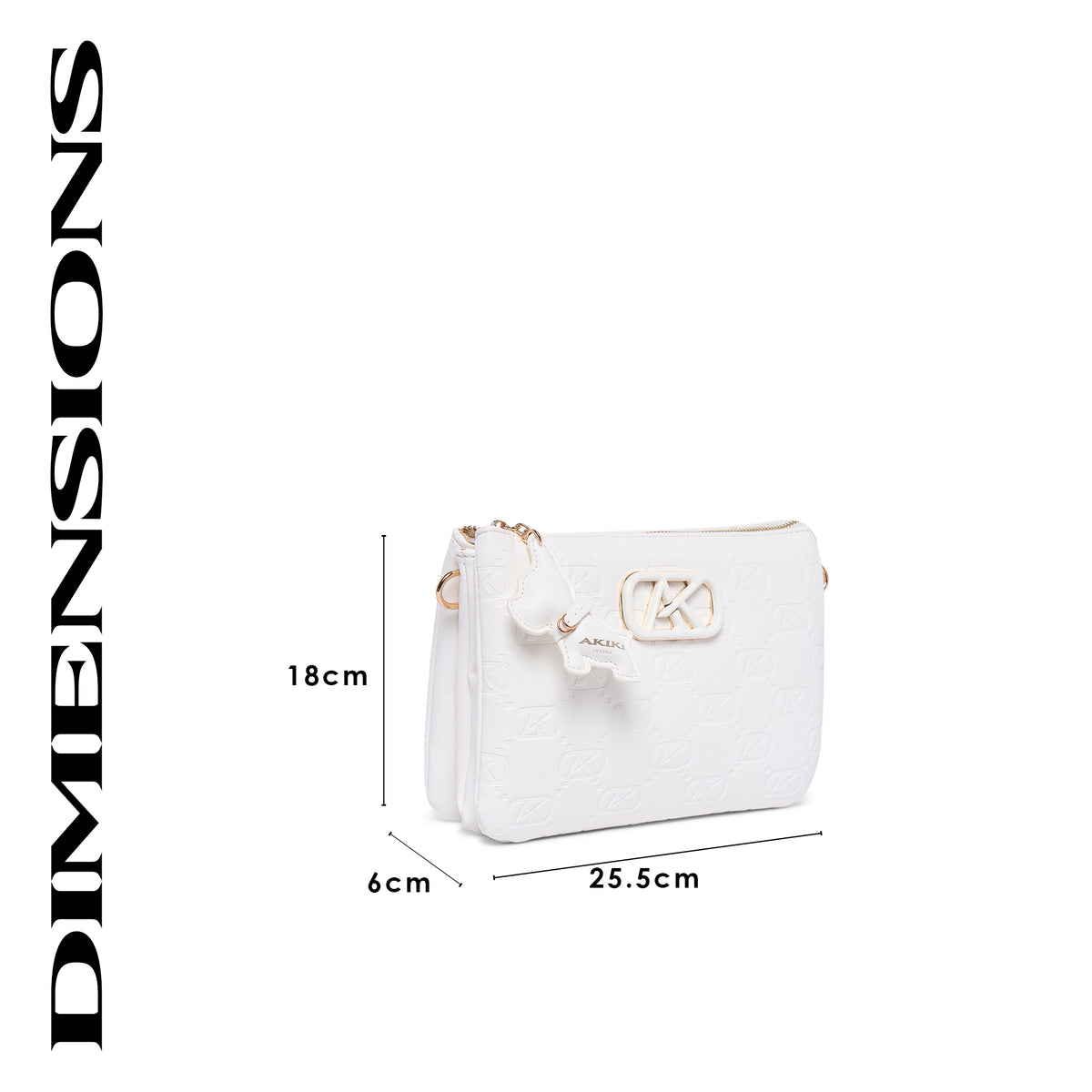 Purely 25 Medium Sling Bag White 