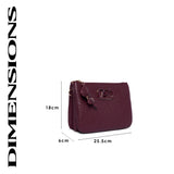 Purely 25 Medium Sling Bag Maroon 