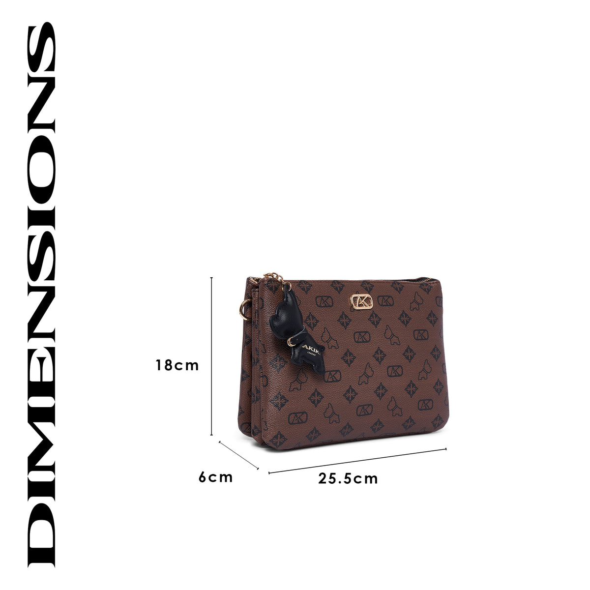 Purely 25 Medium Sling Bag  Brown