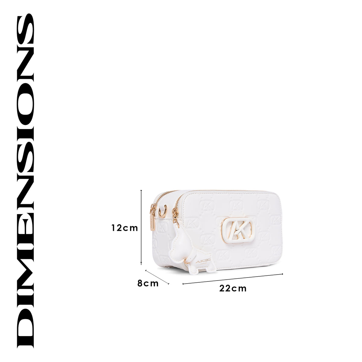 Kew 22 Box Small Sling Bag White 