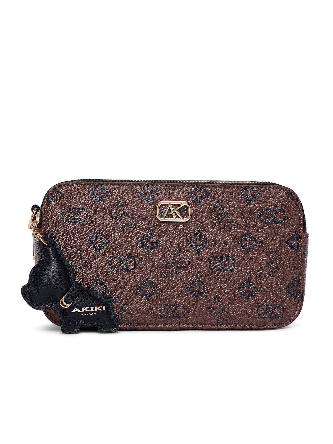 Kew 22 Box Small Sling Bag  Brown