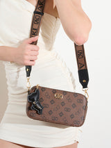 Kew 22 Box Small Sling Bag  Brown