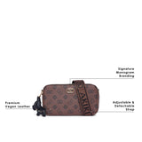 Kew 22 Box Small Sling Bag  Brown