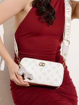 Kew 22 Box Small Sling Bag Off White