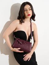 Barnsbury 26 Medium Sling Bag Maroon 