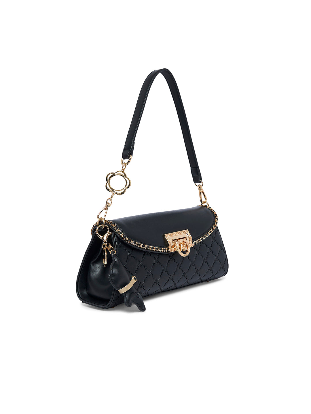 Harold 28 Flap Small Sling Bag Black
