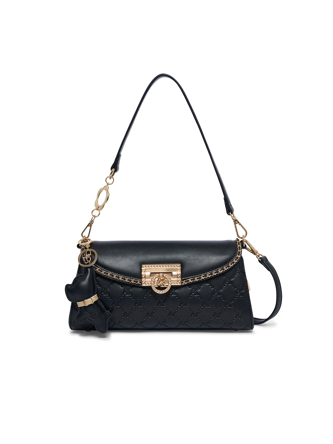 Harold 28 Flap Small Sling Bag Black