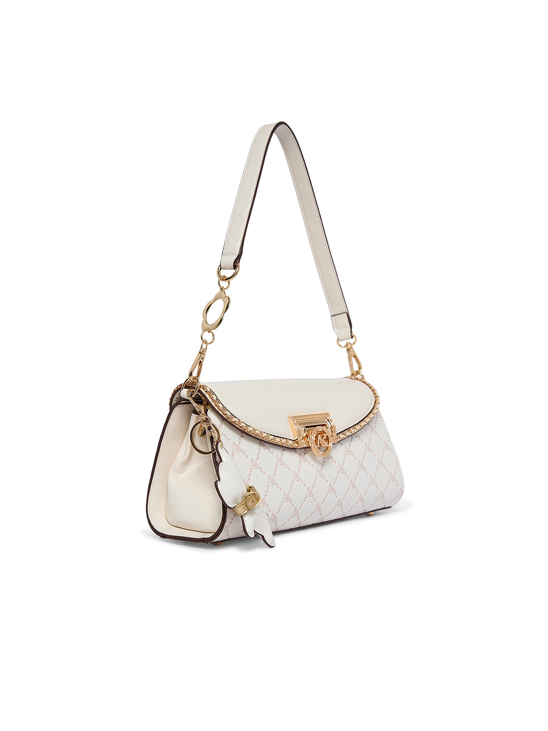 Harold 28 Flap Small Sling Bag White