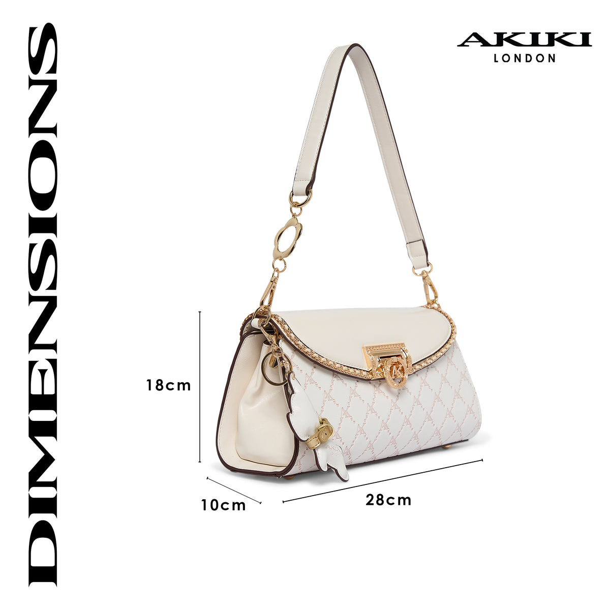 Harold 28 Flap Small Sling Bag White