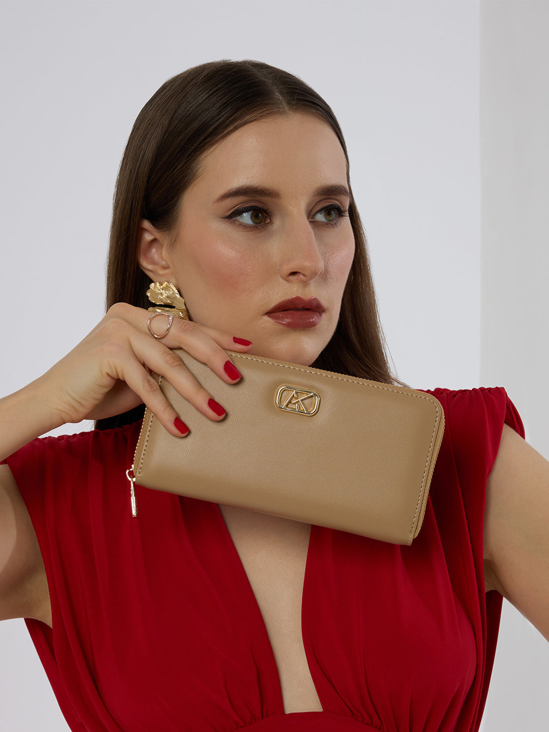 Amesbury 20 Za Large Wallet Beige