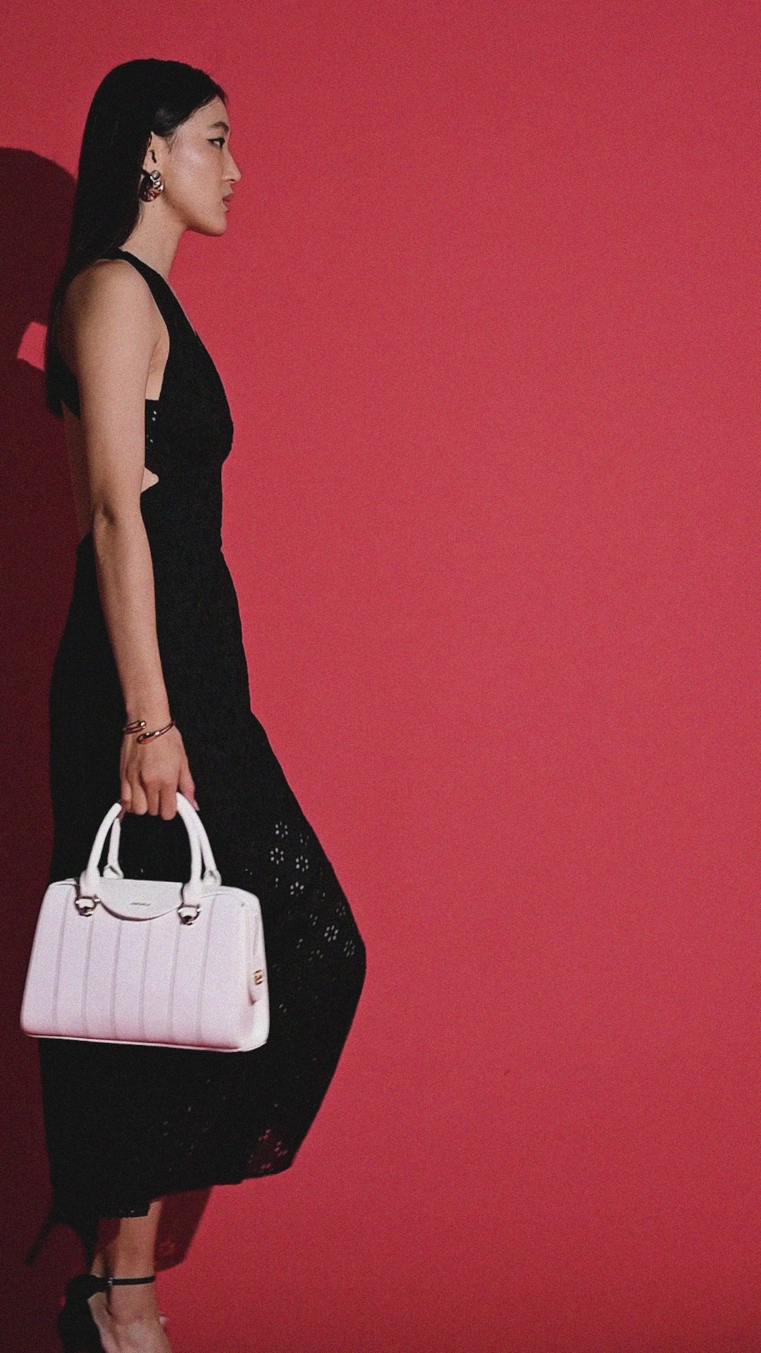 Elizabeth Medium Satchel Bag White