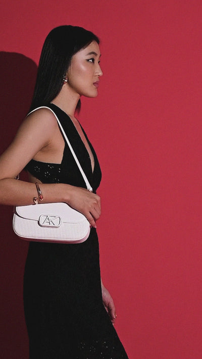 Parklane Flap Medium Sling Bag White