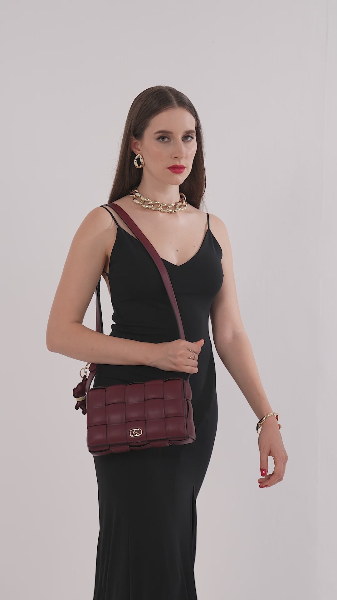 Ealing 24 Small Flap Sling Bag Black